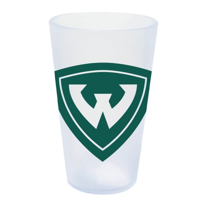 16 oz Flexible Silicone Pint Glass - Wayne State University Warriors Barware - Available at Carrot Stick Sports