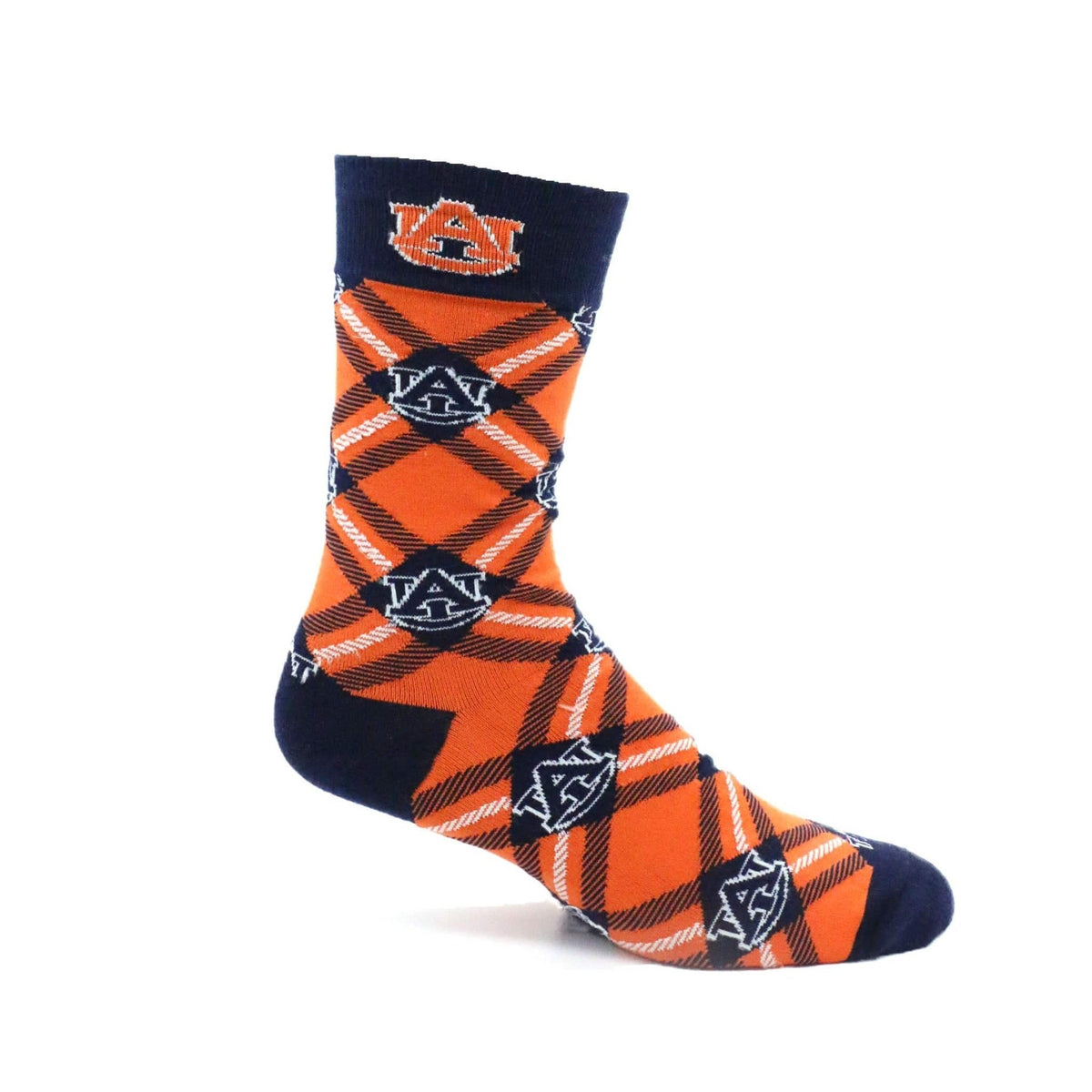 Auburn Tartan Socks Socks - Available at Carrot Stick Sports