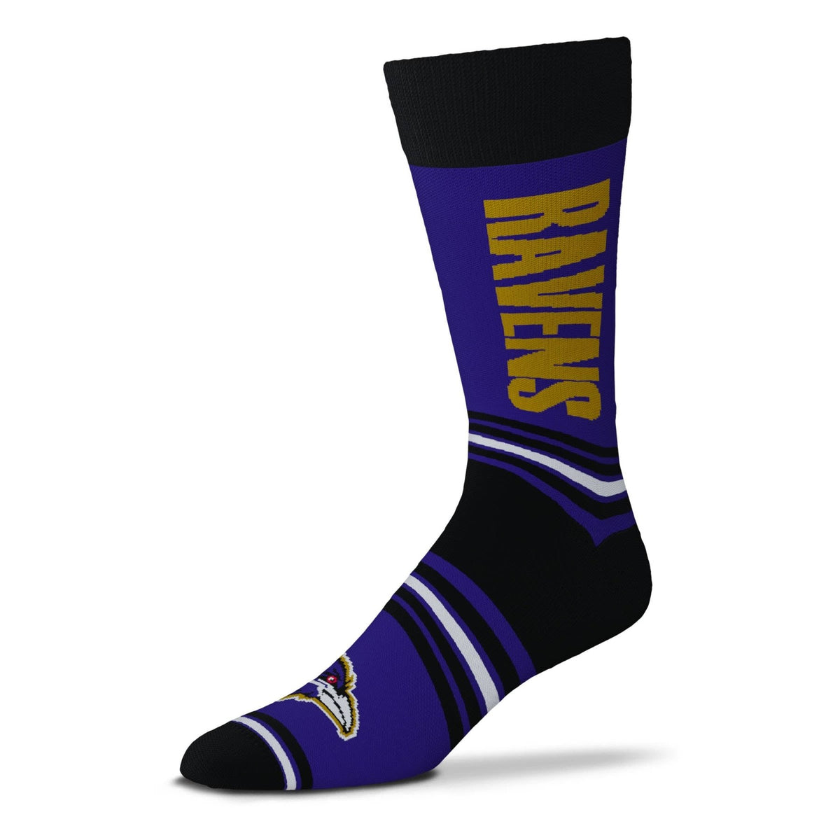Baltimore Ravens Go Team Socks Socks - Available at Carrot Stick Sports