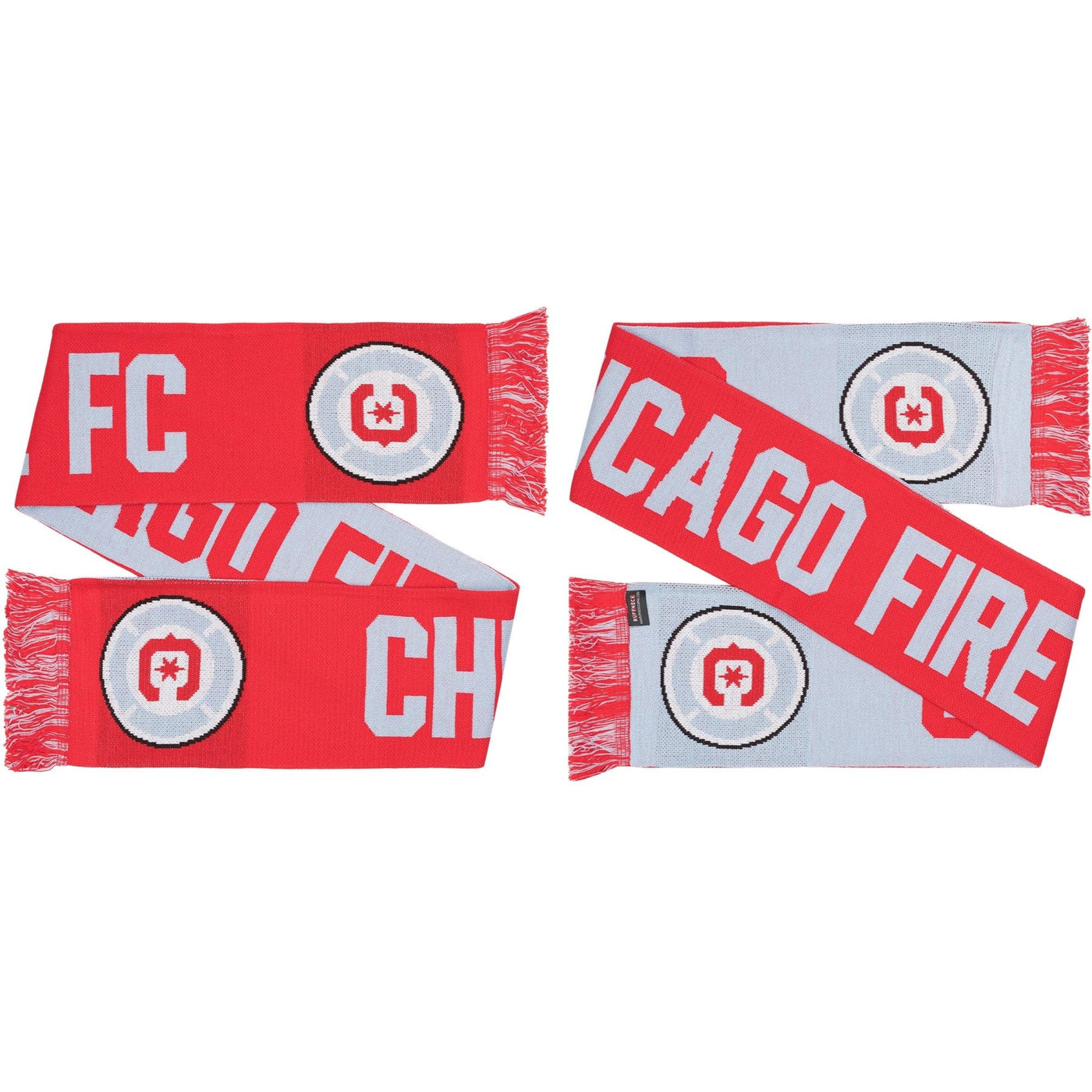 Chicago Fire Two Tone Soccer Scarf Scarf - Available at Carrot Stick Sports