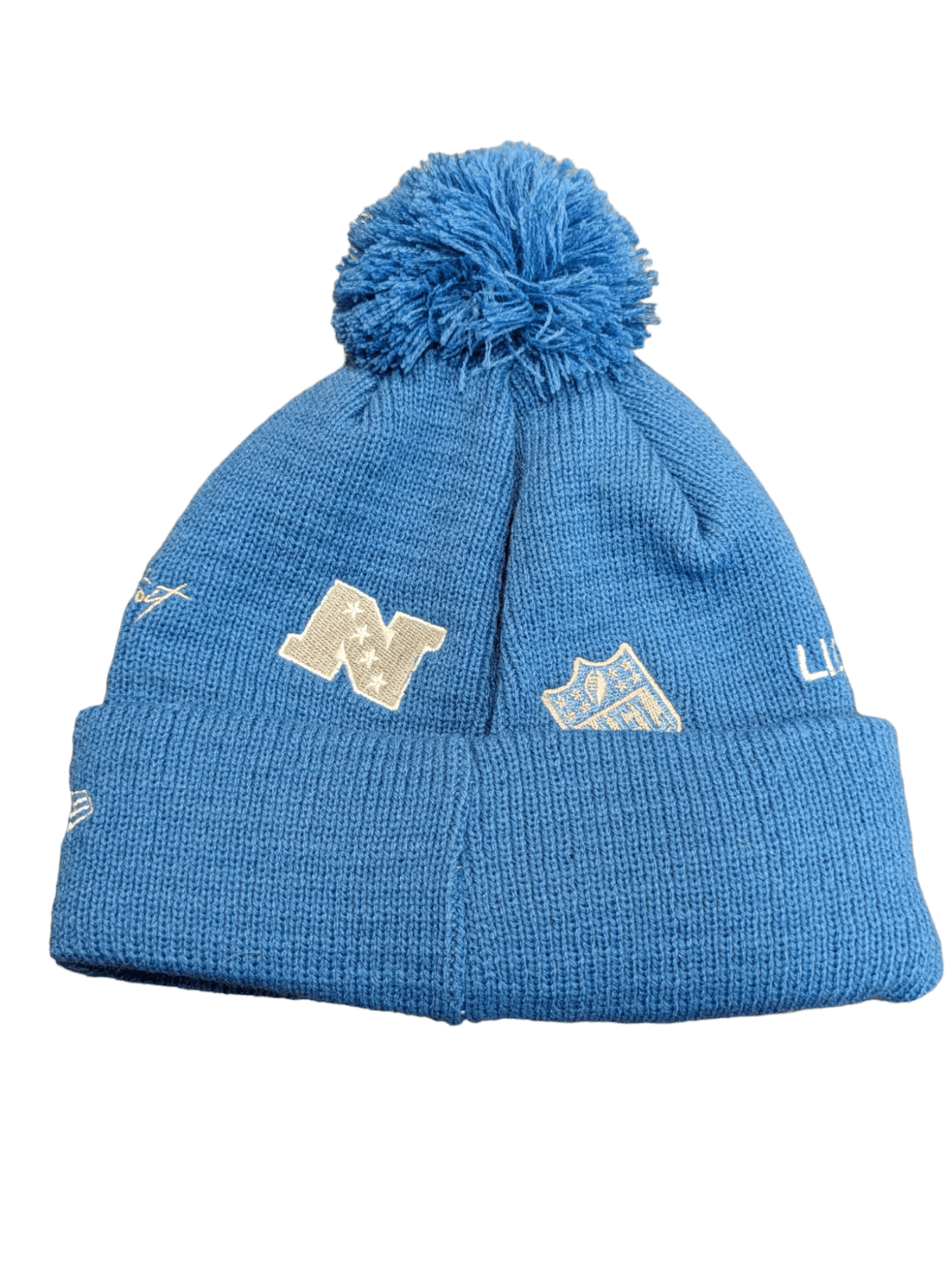 Detroit Lions Blue Logo Winter Hat with Fleece Lining Hat - Available at Carrot Stick Sports