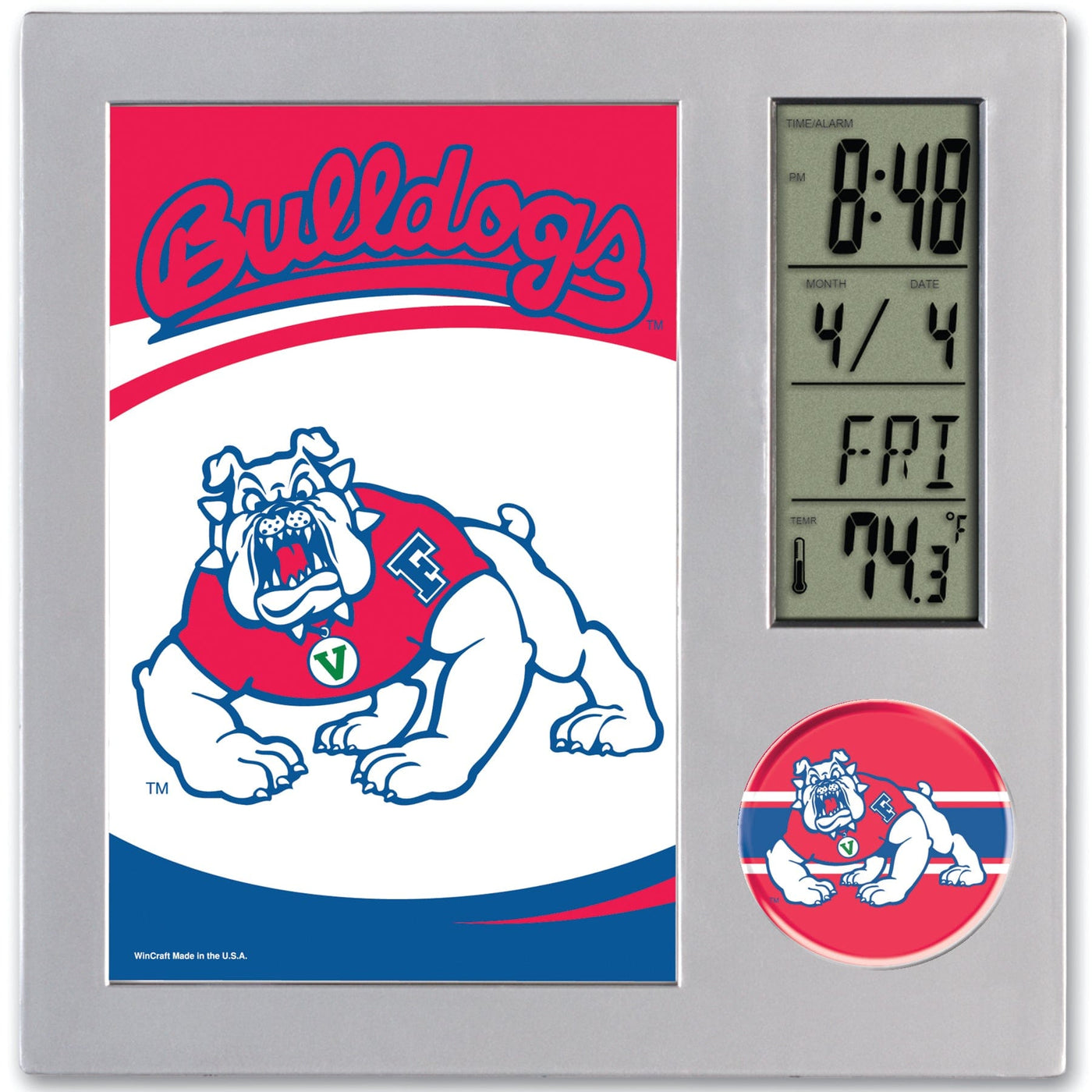 Fresno State Desk Clock Clock - Available at Carrot Stick Sports