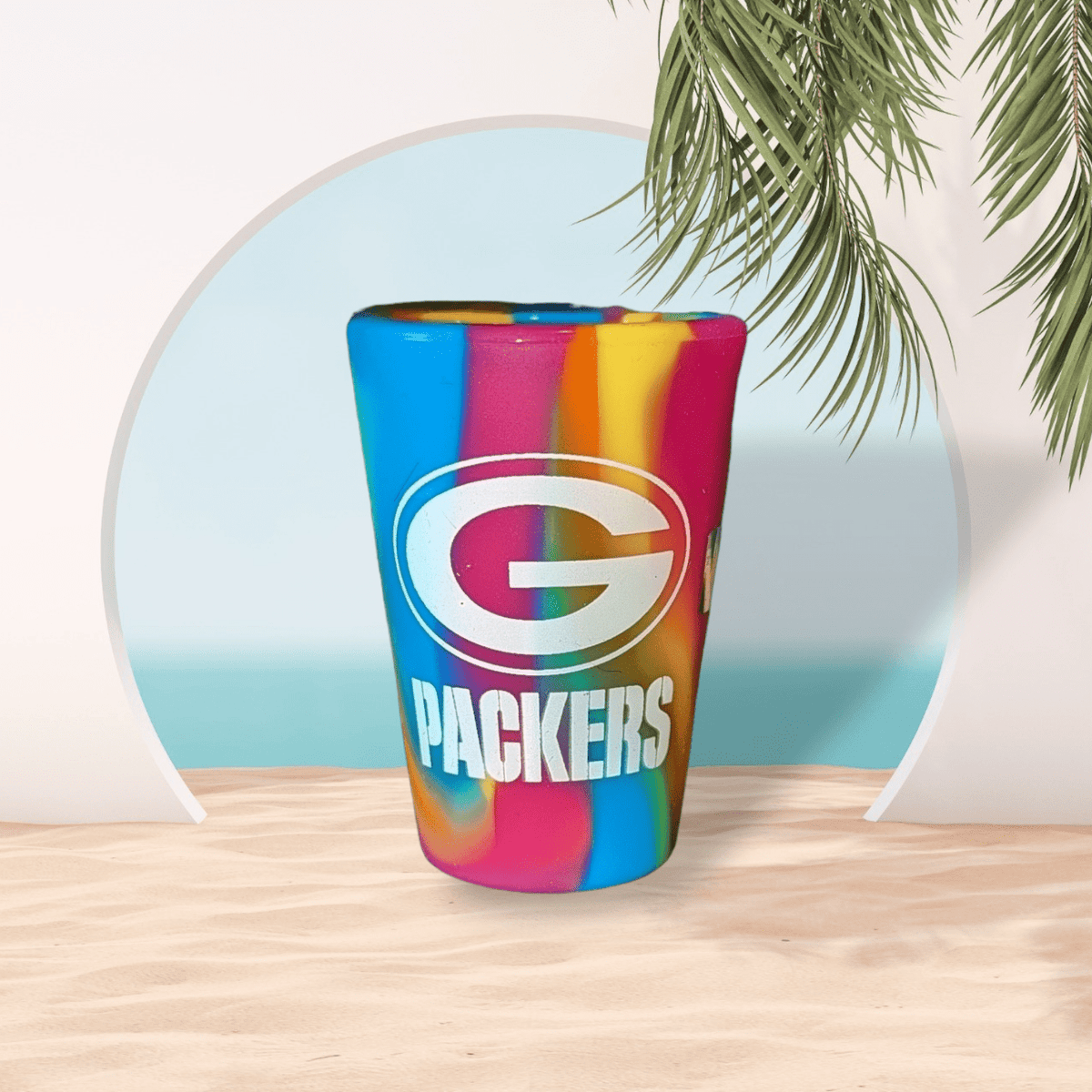 Green Bay Packers Flexible Logo Shot Glass Shot Glass - Available at Carrot Stick Sports