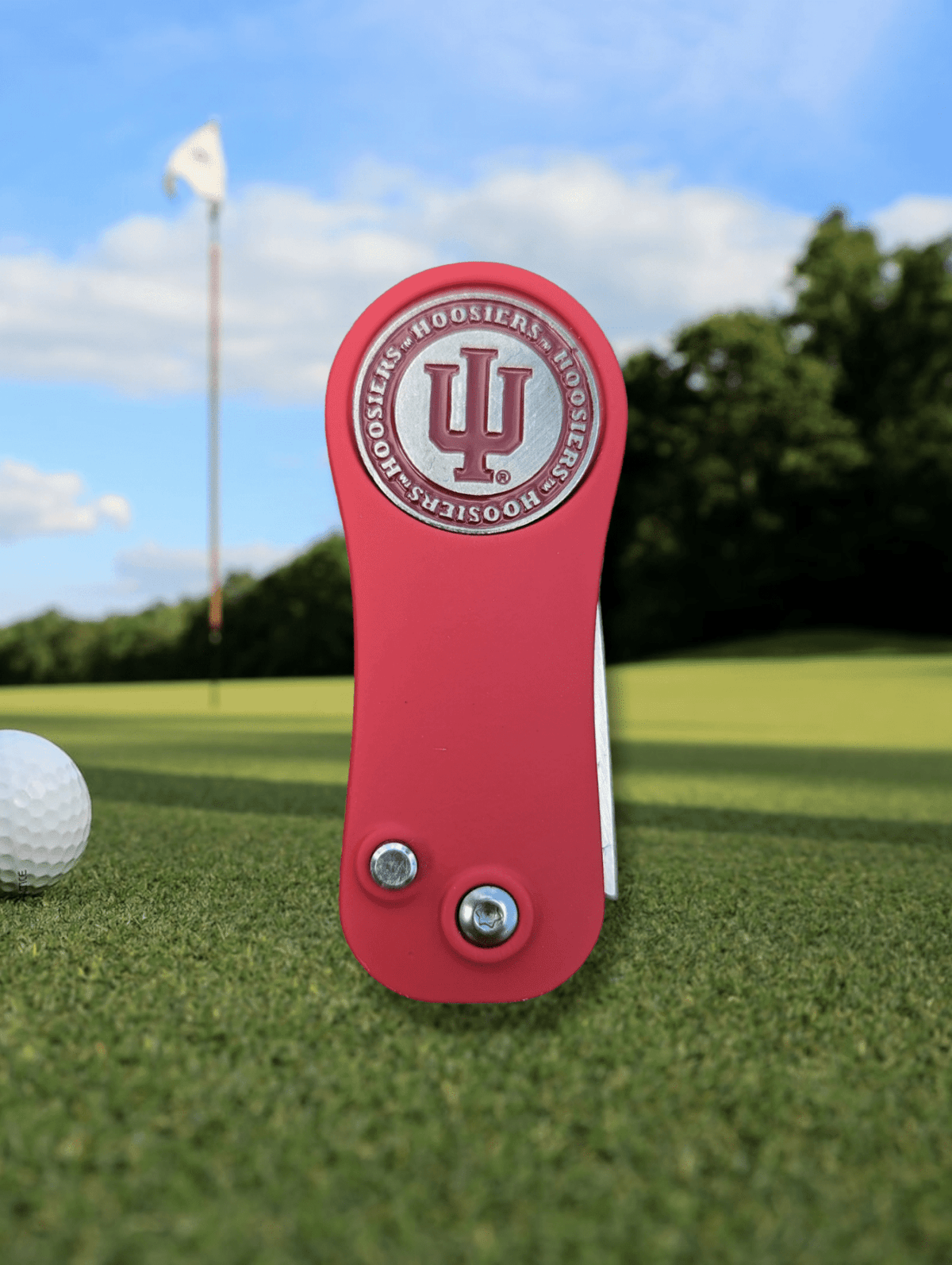 Indiana Hoosiers Ball Mark Repair Tool Golf Gear - Available at Carrot Stick Sports