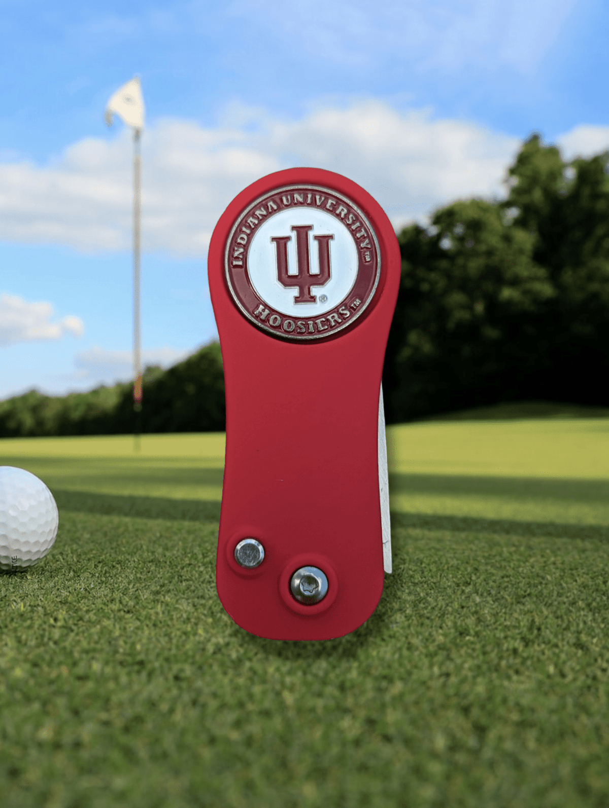 Indiana Hoosiers Ball Mark Repair Tool Golf Gear - Available at Carrot Stick Sports