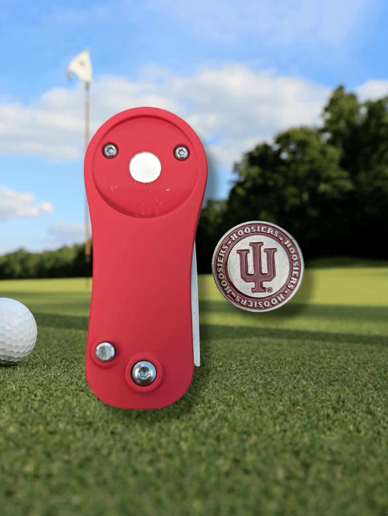Indiana Hoosiers Ball Mark Repair Tool Golf Gear - Available at Carrot Stick Sports