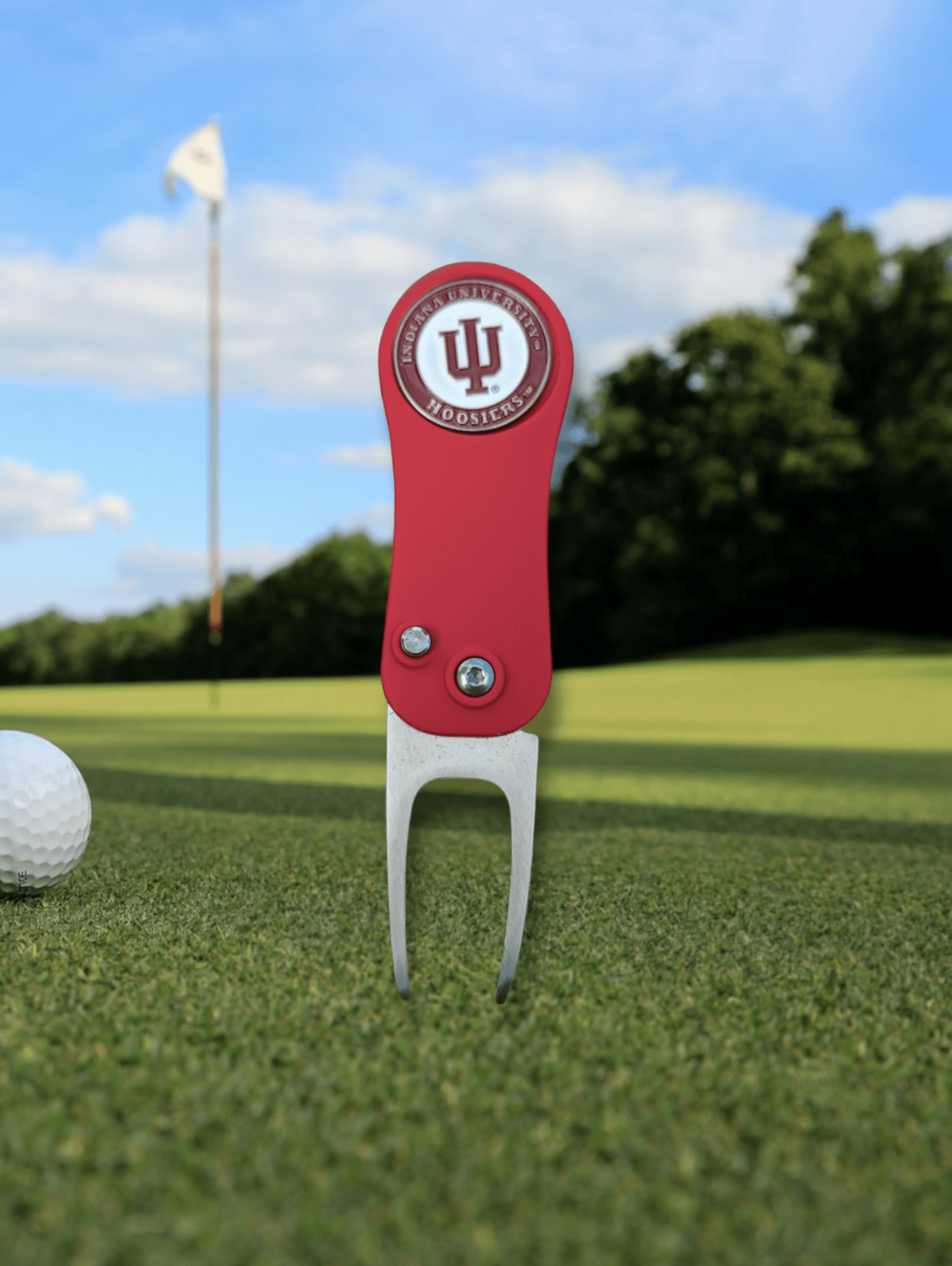 Indiana Hoosiers Ball Mark Repair Tool Golf Gear - Available at Carrot Stick Sports