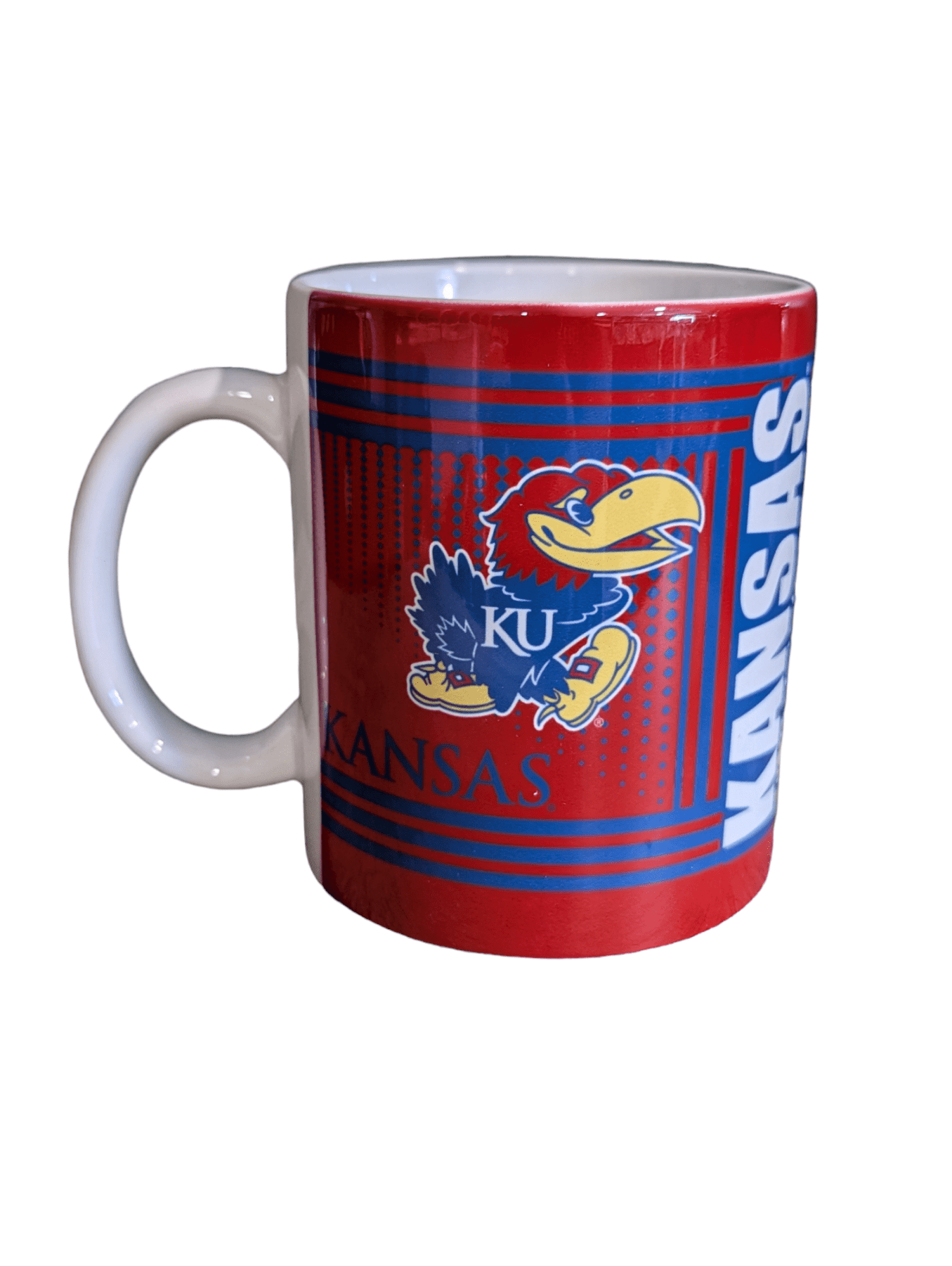 Kansas Jayhawks Logo Variety Coffee Mug, 11 oz Barware - Available at Carrot Stick Sports
