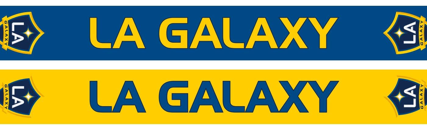 LA Galaxy Two Tone Soccer Scarf Scarf - Available at Carrot Stick Sports