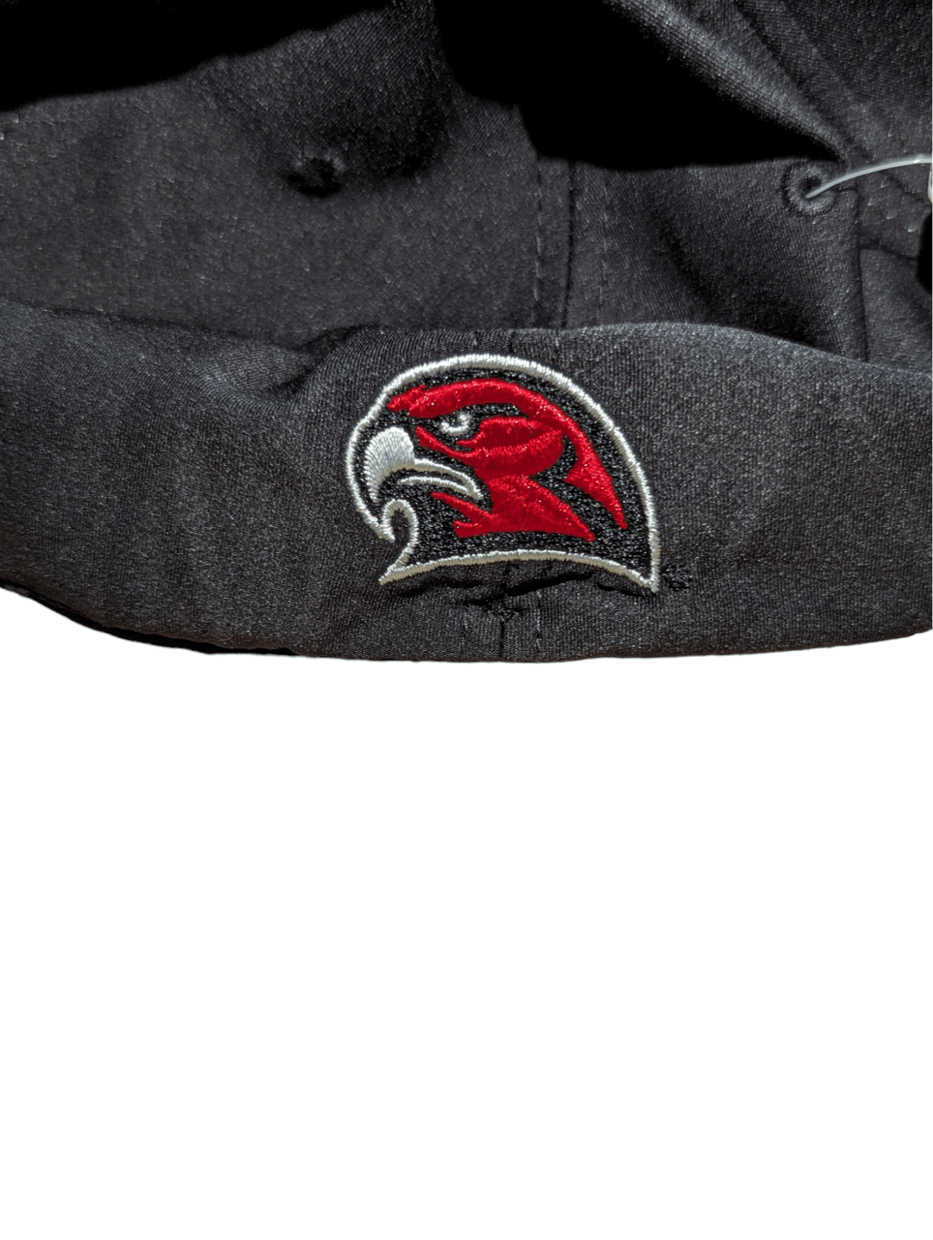 Miami Redhawks Black and Grey Stretch Fit Hat with Red Miami M Hat - Available at Carrot Stick Sports