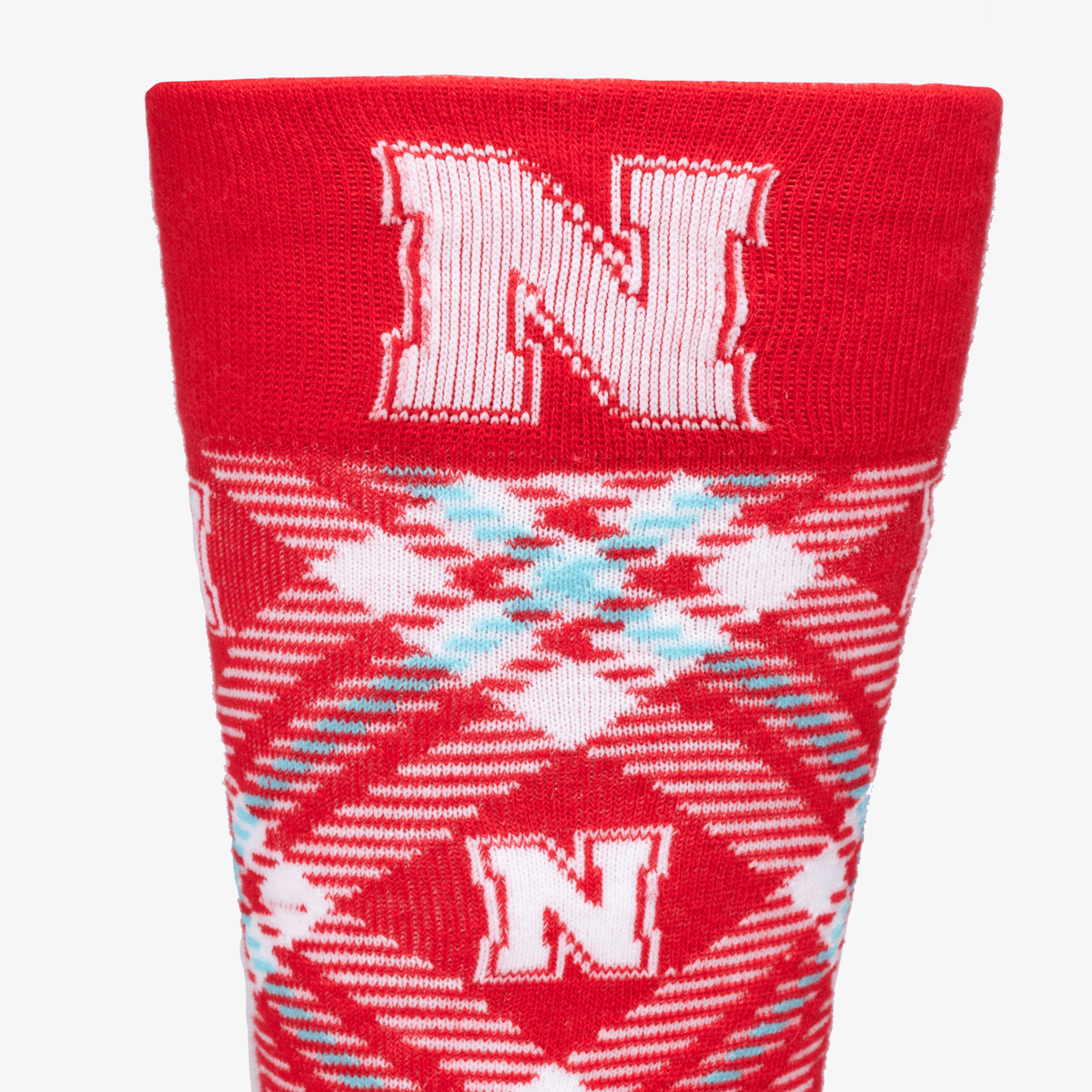 Nebraska Tartan Socks Socks - Available at Carrot Stick Sports