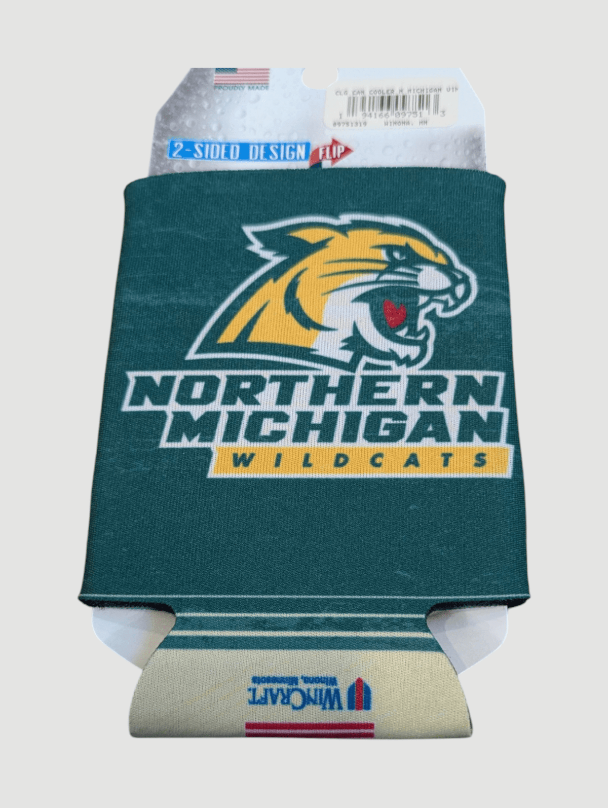 Northern Michigan Wildcats Can Koozie Koozies - Available at Carrot Stick Sports