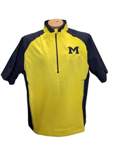 University of Michigan 1/4 Zip Short Sleeve Windbreaker Jacket - Available at Carrot Stick Sports