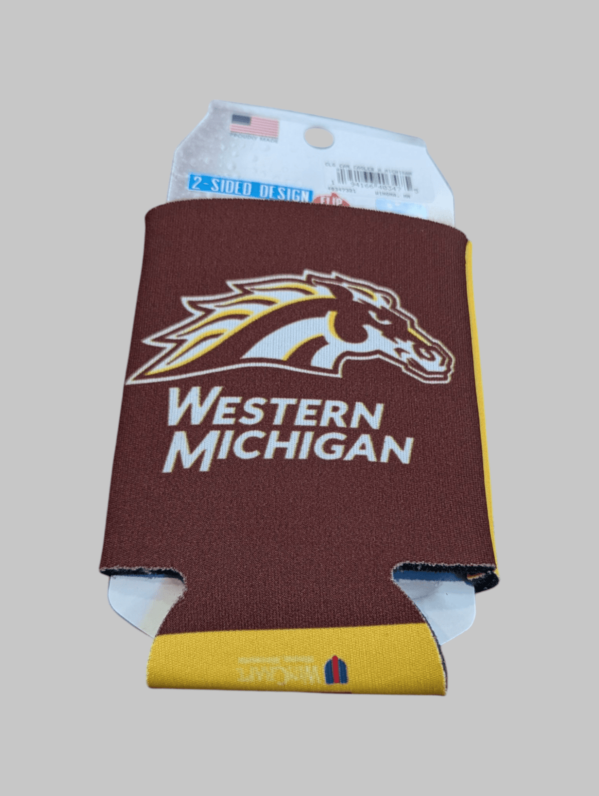 Western Michigan Broncos Can Koozie Koozies - Available at Carrot Stick Sports