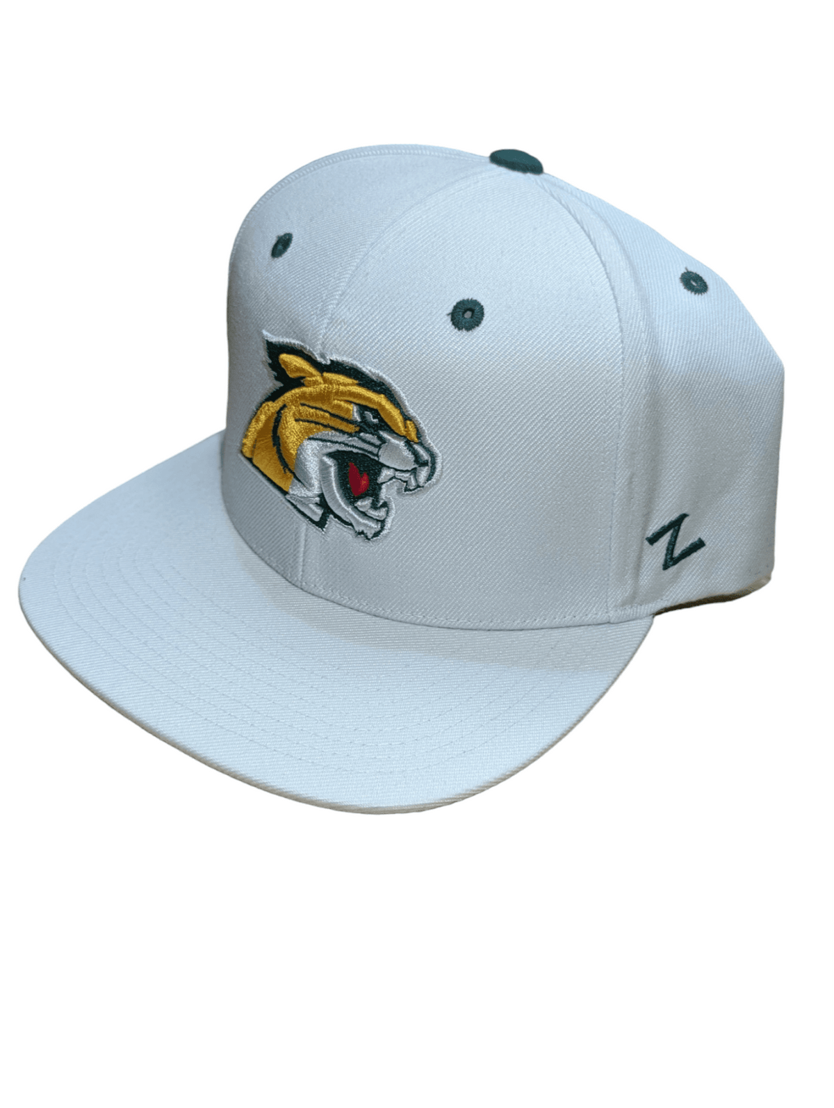 Wildcat Head Logo Adjustable Hat - Northern Michigan University White Hat Hat - Available at Carrot Stick Sports