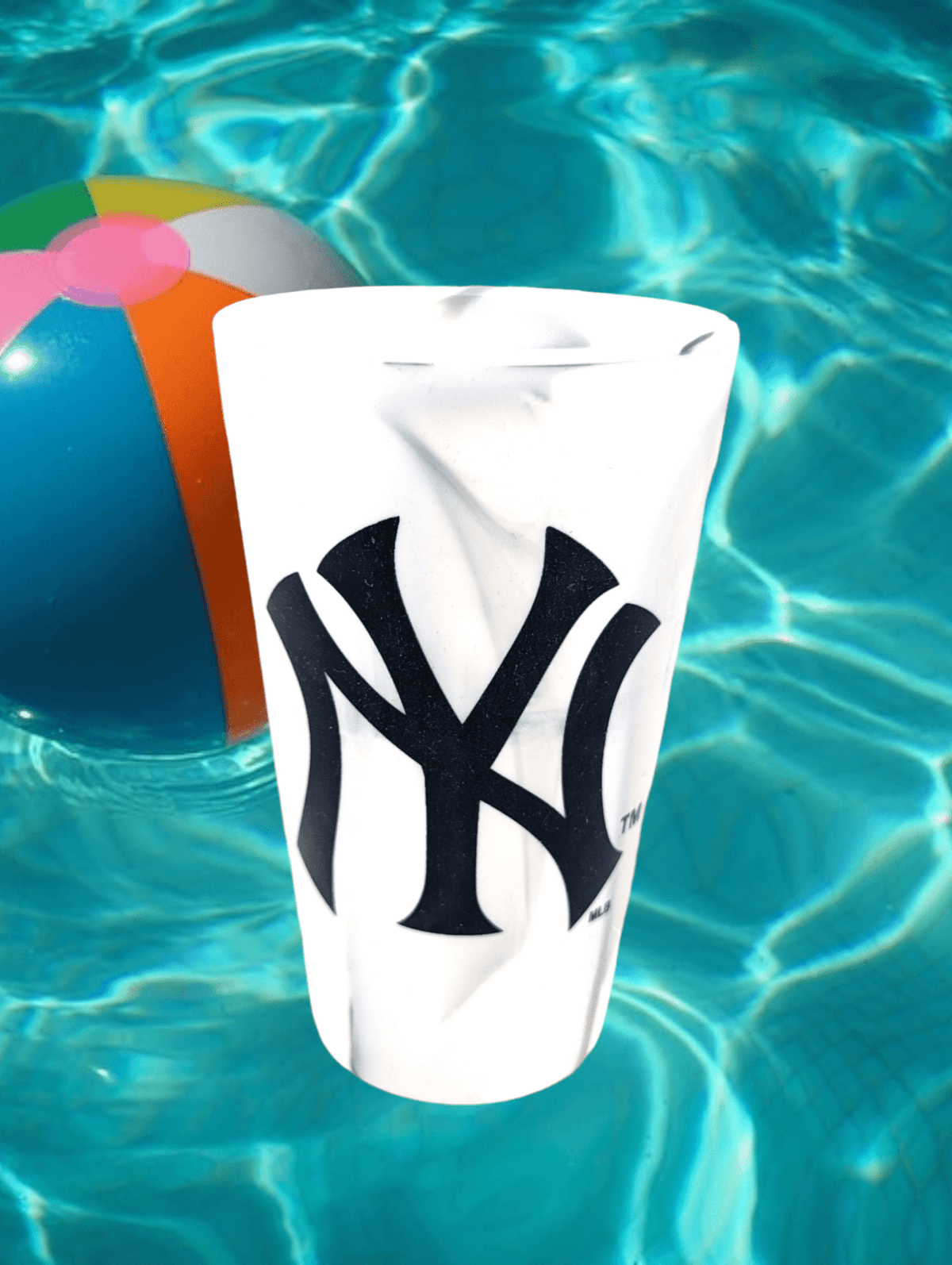 Yankees Logo Silicone Pint Glass for Outdoor Fans Beermug - Available at Carrot Stick Sports