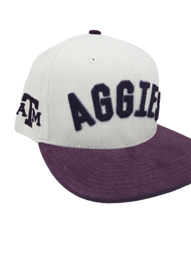 Aggies Snapback Hat with Vintage Design Hat - Available at Carrot Stick Sports