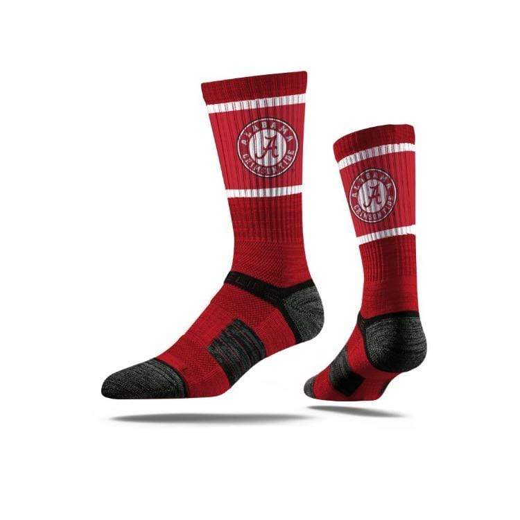 Alabama Crimson Tide Premium Crew Socks Socks - Available at Carrot Stick Sports