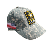 American Flag US Army Camo Cap Hat - Available at Carrot Stick Sports