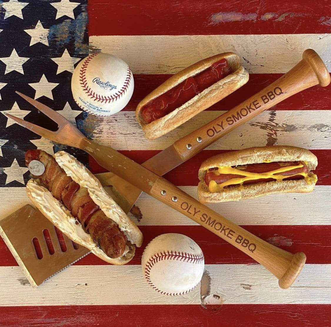 BBQ Bat Handle Grill Tool Set BBQ - Available at Carrot Stick Sports