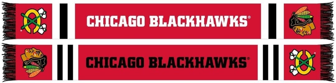Chicago Blackhawks Scarf - Home Jersey Scarf - Available at Carrot Stick Sports