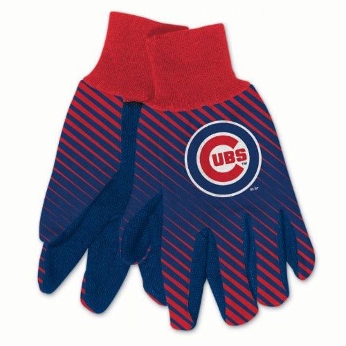 Chicago Cubs Adult Two Tone Gloves Gloves - Available at Carrot Stick Sports