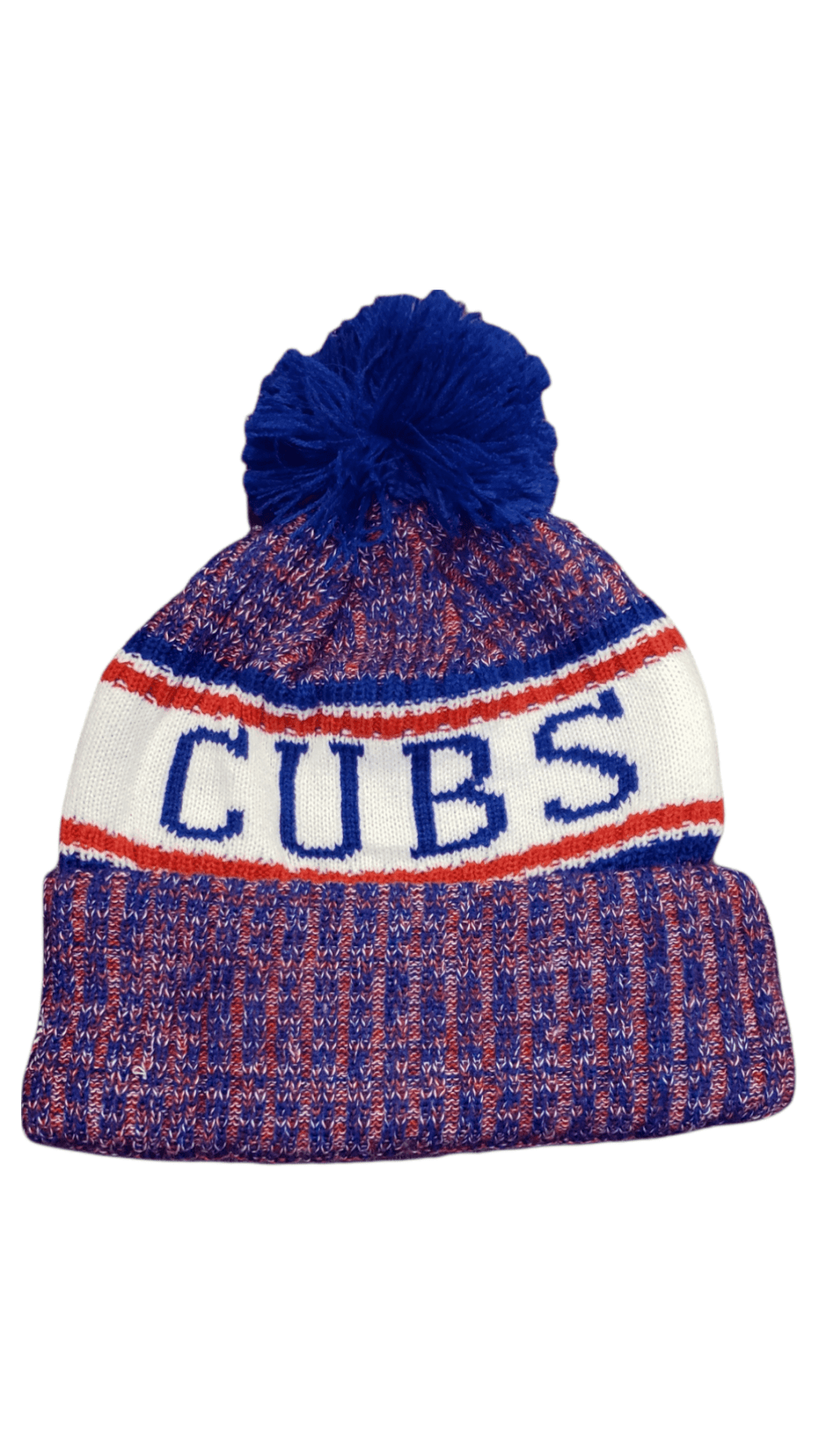 Chicago Cubs Patriotic Pom Knit Hat Hat - Available at Carrot Stick Sports