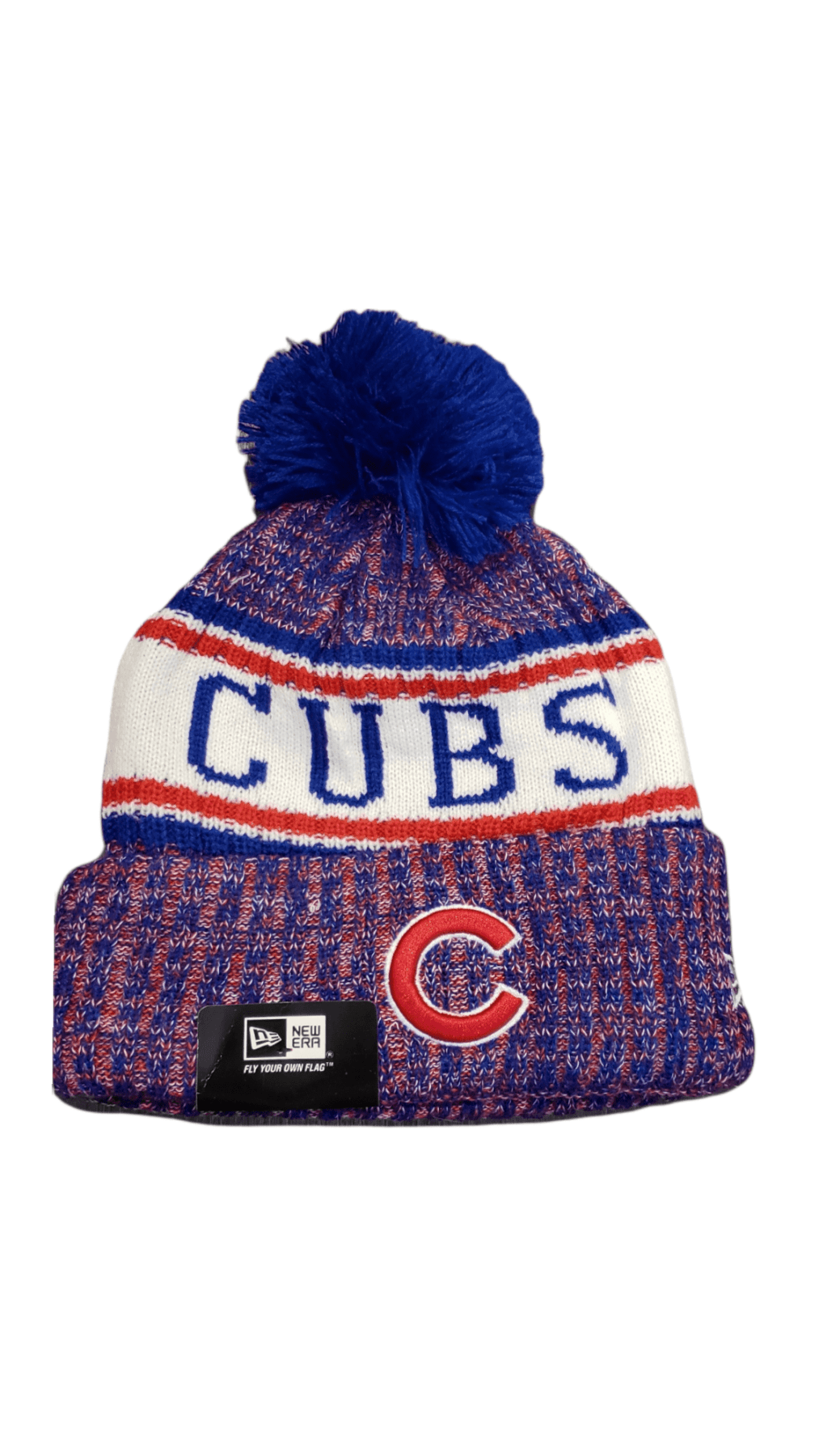 Chicago Cubs Patriotic Pom Knit Hat Hat - Available at Carrot Stick Sports