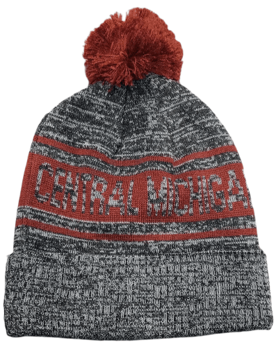 Chippewas Flying C Winter Pom Hat Hat - Available at Carrot Stick Sports