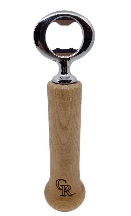 Colorado Rockies Baseball Bat Handle Bottle Opener Bottle Opener - Available at Carrot Stick Sports