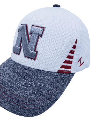 Cornhuskers Stretch Fit Hat with Red Accents Hat - Available at Carrot Stick Sports