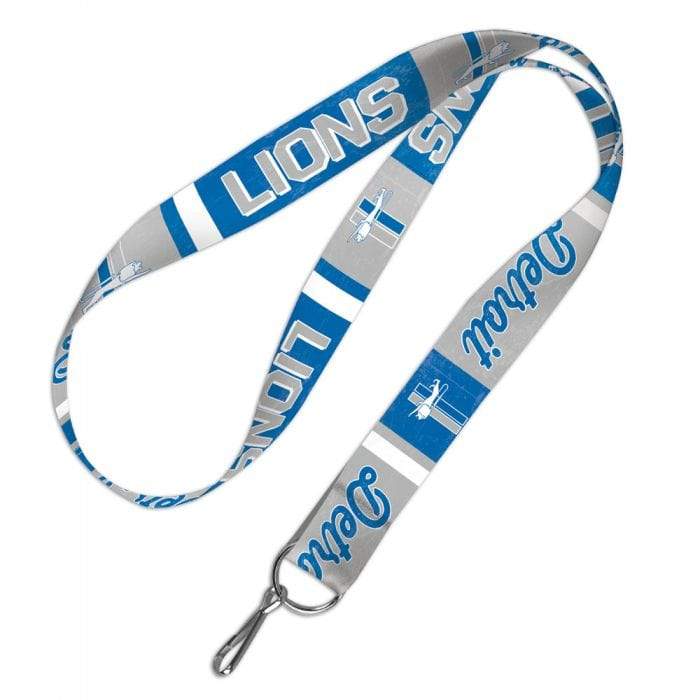 Detroit Lions Throwback Lanyard Keychains - Available at Carrot Stick Sports