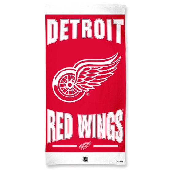 Detroit Red Wings 30" x 60" Beach Towel Towels - Available at Carrot Stick Sports