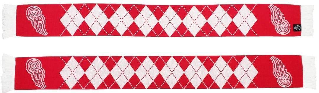Detroit Red Wings Argyle Hockey Scarf Scarf - Available at Carrot Stick Sports