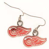 Detroit Red Wings Logo Earrings Earrings - Available at Carrot Stick Sports