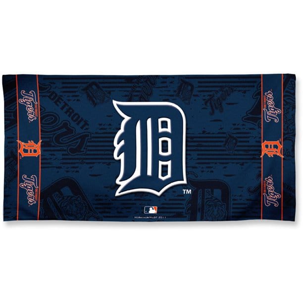 Detroit Tigers 30" x 60" Lined Beach Towel Towels - Available at Carrot Stick Sports