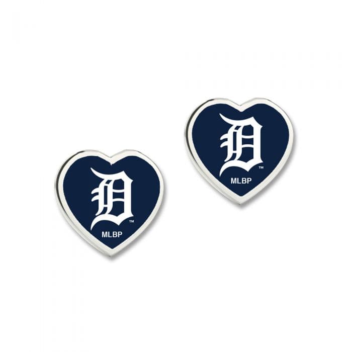 Detroit Tigers Heart Earrings Earrings - Available at Carrot Stick Sports