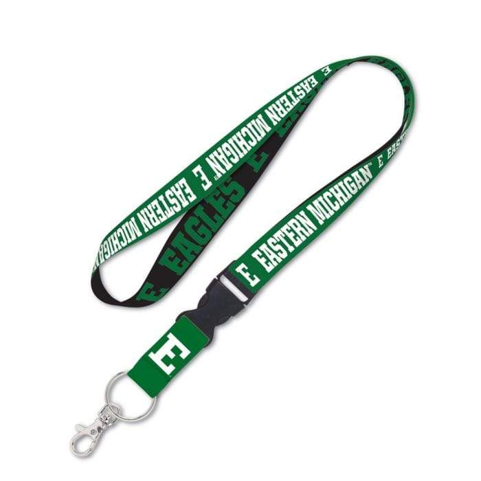 Eastern Michigan Eagles Lanyard with detachable buckle Keychains - Available at Carrot Stick Sports