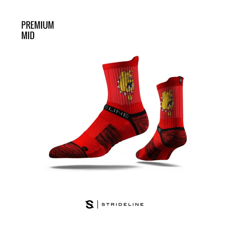 Ferris State Bulldogs Ankle Socks Socks - Available at Carrot Stick Sports