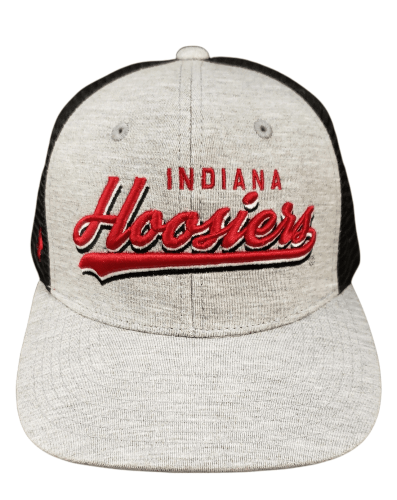 Indiana Hoosiers Adjustable Grey Mesh Cap Hat - Available at Carrot Stick Sports