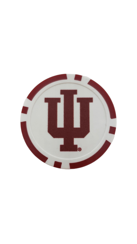 Indiana Hoosiers Poker Chip Marker Golf Gear - Available at Carrot Stick Sports