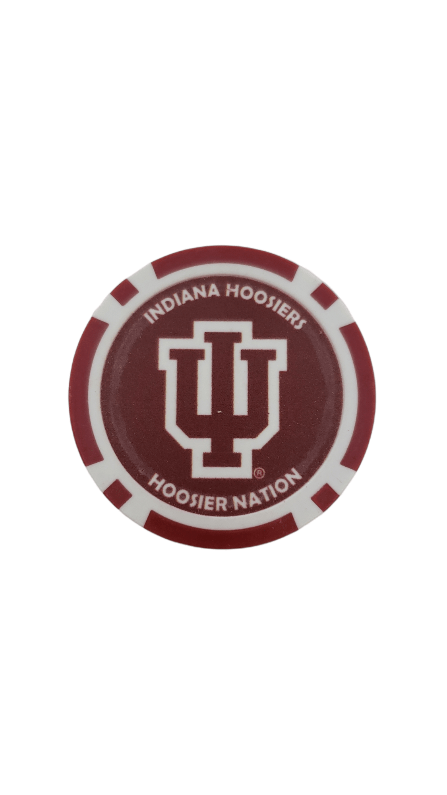 Indiana Hoosiers Poker Chip Marker Golf Gear - Available at Carrot Stick Sports