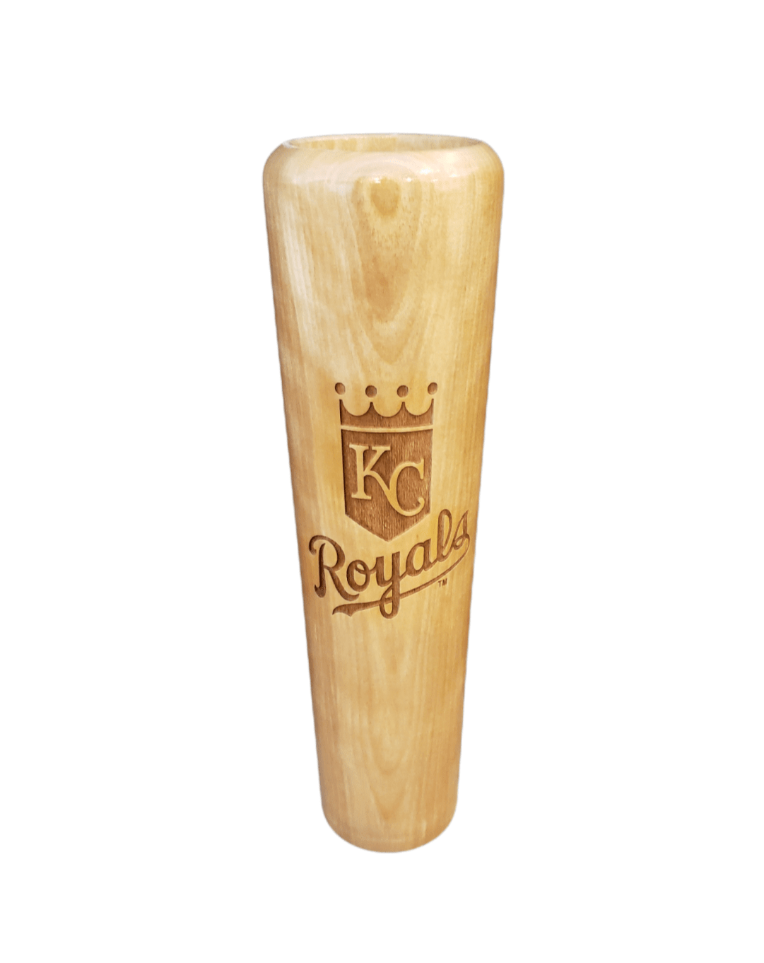 Kansas City Royals Baseball Bat Beer Mug with Home Plate and Crown Logo Beermug - Available at Carrot Stick Sports