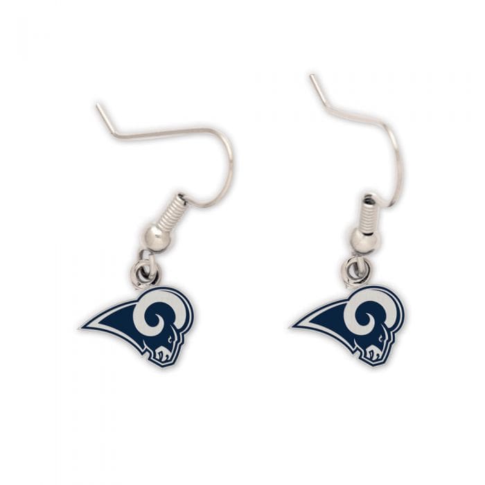 LA Rams Hanging Logo Earrings Earrings - Available at Carrot Stick Sports