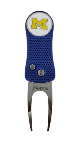 Michigan Ball Mark Repair Tool Blue Golf Gear - Available at Carrot Stick Sports
