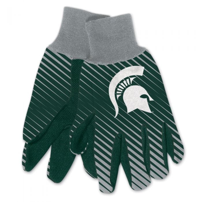 Michigan State Spartans Adult Two Tone Gloves Gloves - Available at Carrot Stick Sports