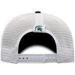 Michigan State Spartans Green Mesh Snapback with White Block S Hat - Available at Carrot Stick Sports