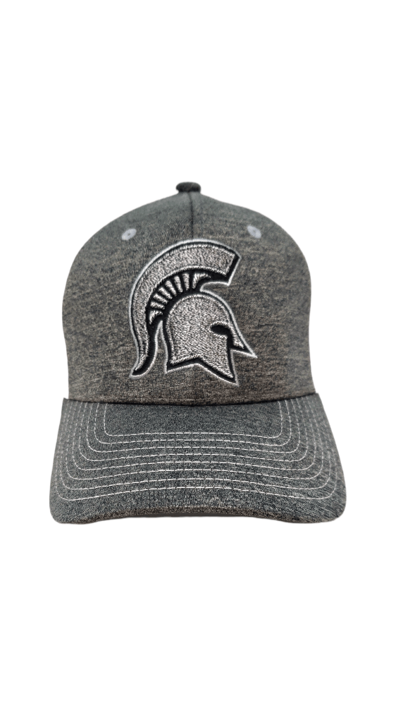Michigan State Spartans Grey Mesh Stretch Fit Hat Hats - Available at Carrot Stick Sports