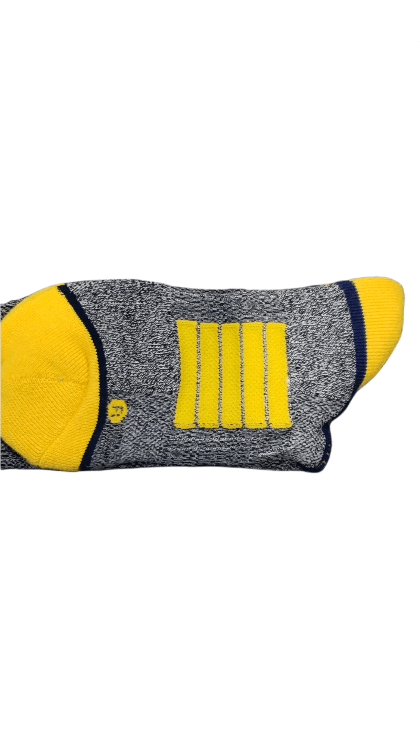 Michigan Wolverine Full Knit Gray - Available at Carrot Stick Sports