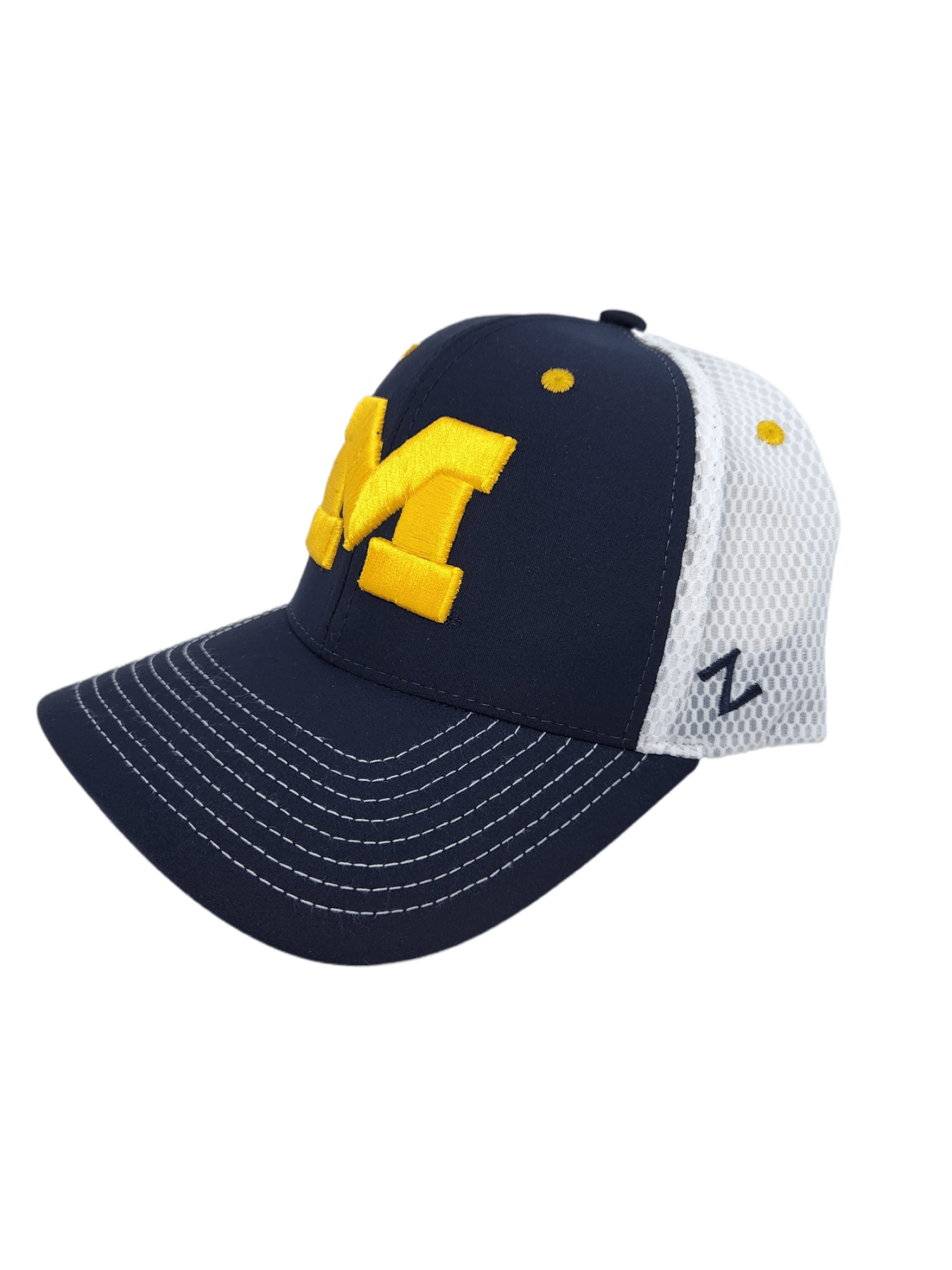 Michigan Wolverines Flex Fit Mesh Cap Hats - Available at Carrot Stick Sports